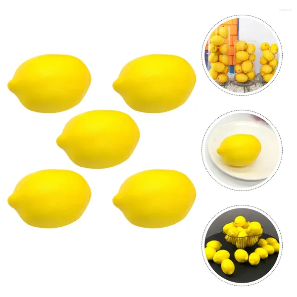 Party Decoration Artificial Simulate Decorative Pographie accessoires de citrons Décorations pour la cuisine