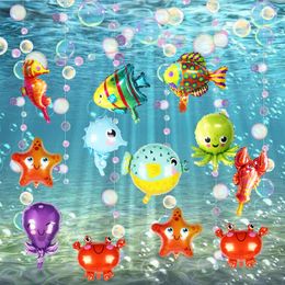 Décoration de fête bébé douche poisson mer animaux ballons étoile de mer cheval ballon à air océan monde sous thème anniversaire