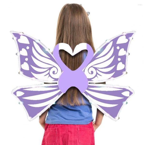 Decoración de fiesta Volver Cómodo de usar Disfraz Niños LED Mariposas Ala Suministros