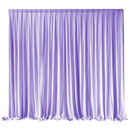 Feestdecoratie Achtergrondgordijn Voile Drape Ijszijde Machinewasbaar Verjaardag Bruidsdouche Bruiloft Decor Met Swag Voor Podium Geplooid