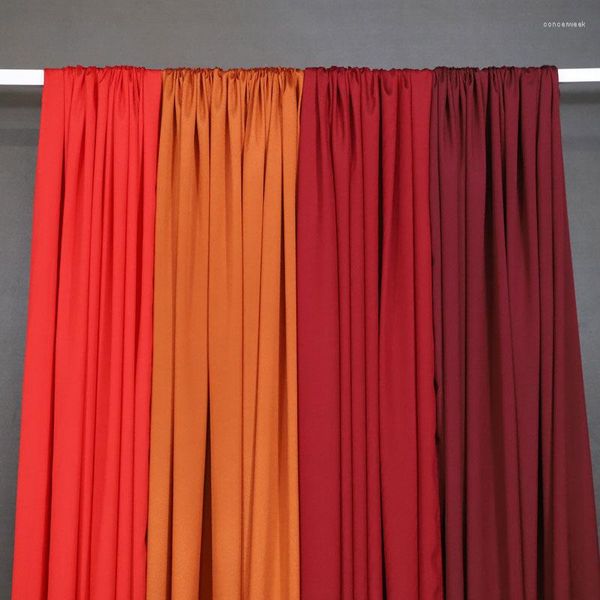 Décoration de fête toile de fond couleur unie mariage arc drapé en mousseline de soie draperie pour Tulle suspendu décor fournitures
