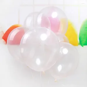 Décoration de fête Ballon Hélium Ballons 50pcs 12 pouces Perle Claire Ballons En Latex Épais Boule Transparente Pour Anniversaire Décoration De Mariage Décor