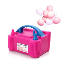 Decoración de la fiesta Bomba de aire de aire 110V o 220 V Alta potencia eléctrica Dos boquilla inflador Fast Portable Inflable Herramienta