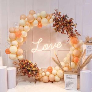 Arche de ballon de décoration de fête 6.5ft/200cm support de fleur en aluminium cadre en argent de mariage Support de fond stable