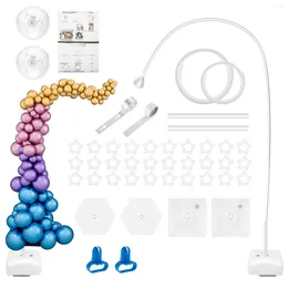 Kit de support de colonne de ballon de décoration de fête 5 pieds et 8,2 pieds réutilisable Post Set Set Free Flexing Arch pour le mariage d'anniversaire