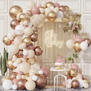 Feestdecoratie ballongarland boog kit bruiloft verjaardag volwassen kinderen confetti latex ballons baby shower benodigdheden