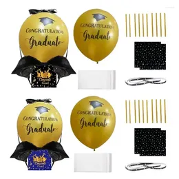 Décoration de la fête Ballon Money Pull Box Decor Decor Decors fournit des accessoires pour le lycéen Classe Senior