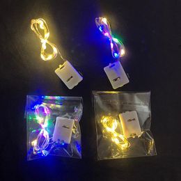 Décoration de fête Batterie incluse 3 modes Guirlande lumineuse LED 1M 2M Lumières en fil de cuivre exploitées Décorations de ballons BOBO d'intérieurPartie