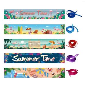 Feestdecoratie strandbanner zomer achtergrond duurzame grote binnensoor buiten 50x300 cm verjaardag