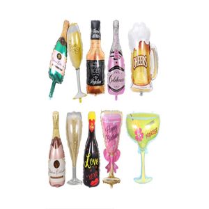 Feestdecoratie Big Helium Balloon Champagne Goblet Whisky Beer Wedding Birthday Decorations ADT Kids Ballons Event Drop Delivery H DHXLO