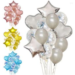 Decoración de fiesta, globo de cumpleaños, globo de confeti redondo para boda, Globos de helio de corazón, decoraciones para adultos y niños, Globos de aire para fiesta