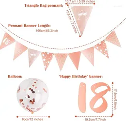Decoración de la fiesta Banner de cumpleaños brillante confeti espesado streamer divertidos globos de látex transparentes apariencia exquisita tipo 1