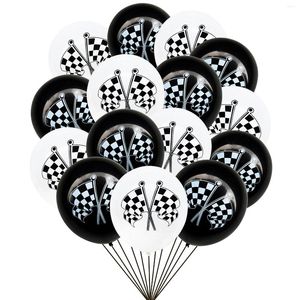 Decoración de fiesta Bandera en blanco y negro Globos temáticos patrióticos Conjunto para soldado Hombres Niño Suministros de cumpleaños Decoraciones DIY de vacaciones