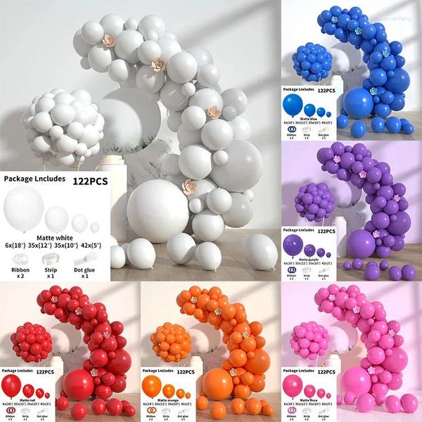 Décoration de fête noir blanc rouge ballon garland arch kit joyeux anniversaire kild kid weddin latex balon baby shower