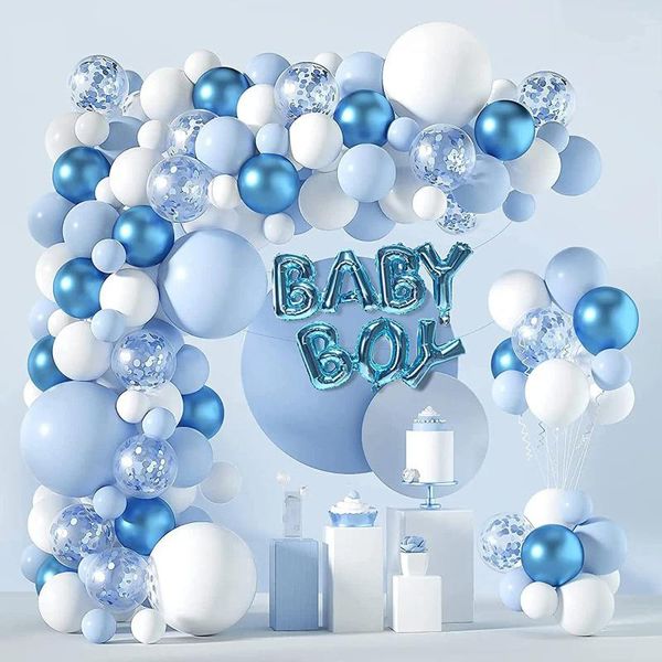 Décoration de fête Bleu bleu Ballon Garland Arch Kit Baby Shower Global for Children