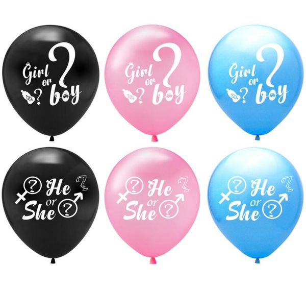 Party Decoration Boy Girl Ballons de 12 pouces de genre