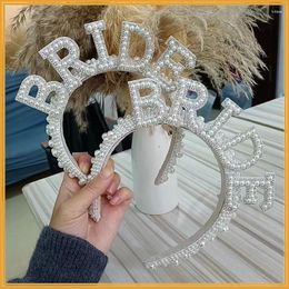 Party Decoration Bride Pearl Bandband Couronne de mariage Bachelorette de luxe Bachelorette