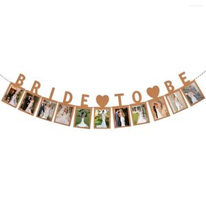 Feestdecoratie Bride To Be Po Banner Wedding Sign Engagement Bridal Shower Frame Bachelorette Hen Night Leveranties