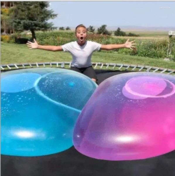 Decoración de fiesta Bola de burbujas para niños al aire libre aire suave lleno de agua Wuble globo de juguete globos boda cumpleaños