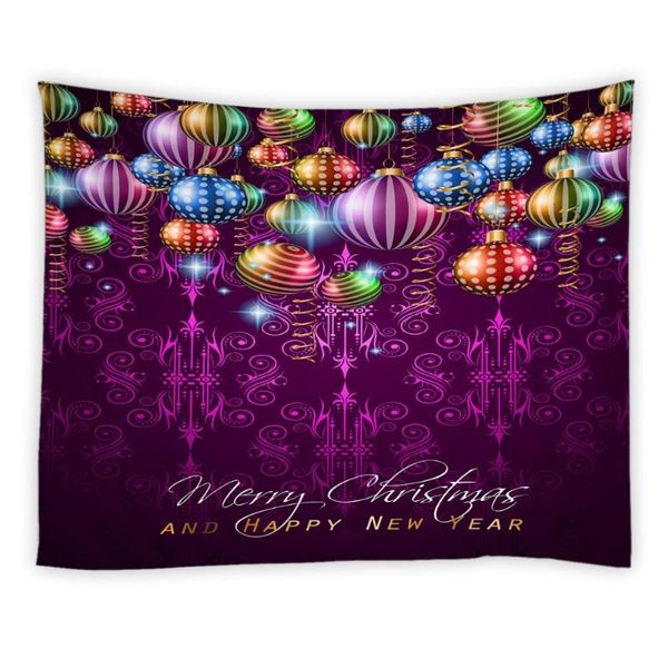 Decoración de fiesta BylLlFir Telones de fondo textiles para uso en pografía Fondo de Navidad Color Cuerda Bola Navidad Tema de vacaciones Decoración Paño