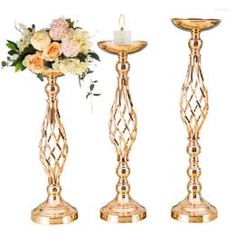 Décoration de fête chandelier fleurs de mariage bougeoirs en métal pièce maîtresse Rose boule support Vase maison Bouquet floral