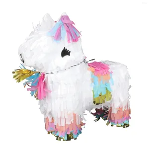 Feestdecoratie Met snoep gevuld speeltje Mini 3D Pony Pinata Smashed Sugar Geschenkdoos Schattig paardenspeelgoed Smashing Supply