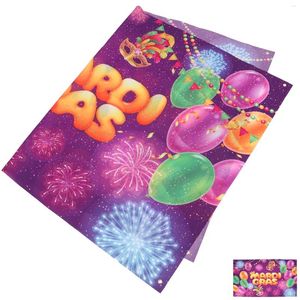 Feestdecoratie carnaval banner vlag achtergrond mardi gras achtergrond doek lay -out polyester decoraties