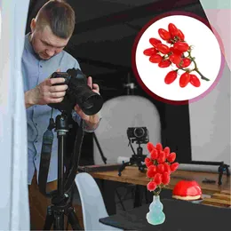 Décoration de fête Cherry Tomato accessoires fausses tomates Modèle de fournitures pour la maison simulée pour décor Fruit PO PO étagères décoratives