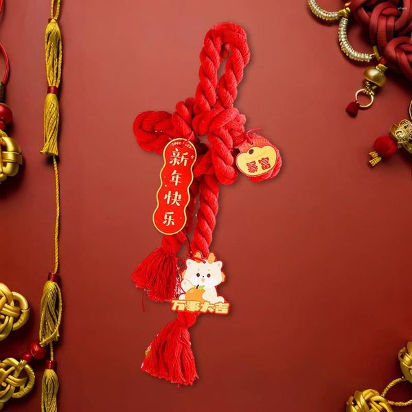 Decoración de fiesta Nudo chino Borla Feng Shui Decoración del festival de primavera Decoraciones de año rojo