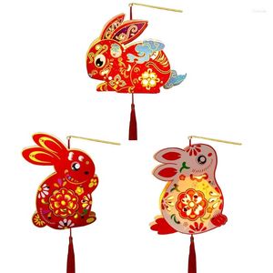 Feestdecoratie Chinees voorjaarsfestival Easter Lantern Diy Cartoon Paper Lamp