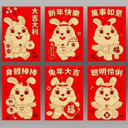 Feestdecoratie Chinees jaar festival rode pakketten hongbao bronzing envelop cartoon kindercadeau -geldverpakkingszak