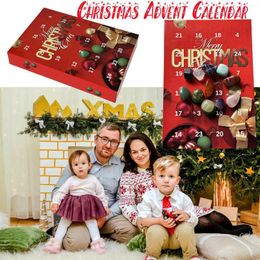 Party Decoration Calendrier de l'avent de Noël 24 Cadeaux de pierres précieuses pour enfants Gemstone 2024 Daily Desk