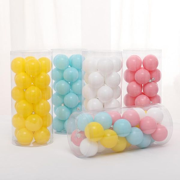 Décoration de fête boule de noël ornements ensemble 8 cm Mini bricolage boules en plastique accessoires nouveauté Addobbi Natalizi maison