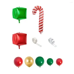 Feestdecoratie Kerst Ballon Boog Groen Goud Rood Doos Snoep Ballonnen Slinger Kegel Explosie Ster Folie