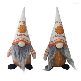 Décoration de fête de Noël Gnome de basket-ball faisant des sports à collectionner décor d'ornement pour l'année de vacances