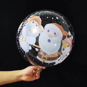 Party Decoration Christmas Bobo Balloon Cute Santa Claus Patroon PVC Ballon For Happy Year Wedding Home Living Room Decor Kids GiftParty