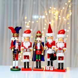 Decoración de fiesta Decoraciones navideñas Clips de nogal Soldado Muebles para el hogar creativos de madera Pantallas de ventana El