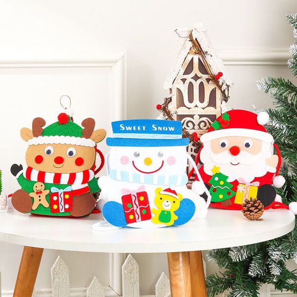 Decoración de fiesta Navidad Bolsa de bricolaje Regalos para niños Niñas Cumpleaños Juego familiar Recompensas navideñas por mar RRC502