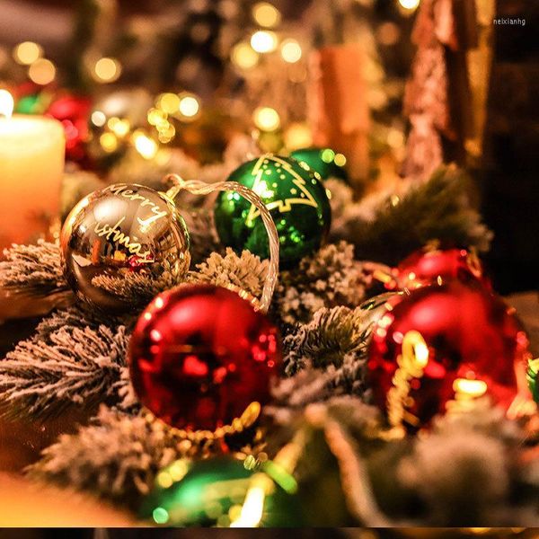 Décoration de fête Noël Dress Up Led Lights String Ball Holiday Wedding Tree Hanging Ornements