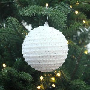 Feestdecoratie kerstschuim ball 2 pack ambachten voor huis witte ronde ballen hangende ornamenten