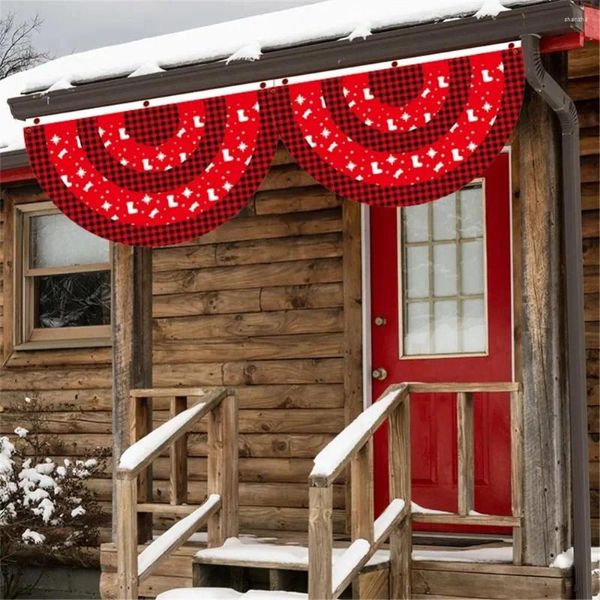 Décoration de fête, drapeau de jardin de noël, joyeux pour la maison, décor en Polyester, père noël, cour extérieure, 45x90cm