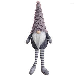 Feestdecoratie kerstmacht vakantie spiraalhoed handgemaakte tomte pluche klus ornamenten tafelblad santa -beeldjes