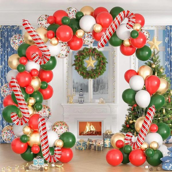 Party Decoration Christmas Balons verts Garland Arch Kit