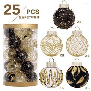 Feestdecoratie Kerstbal 2024 Jaar Decor Ornamenten 8cm Boom Groothandel Ballen