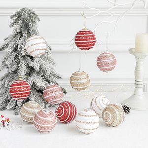 Feestdecoratie Kerst ornamenten/kerstboom ornamenten kleurrijke ballen/8 cm hangende bal/kerstdecor/festivalaankledende benodigdheden