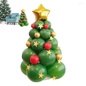 Feestdecoratie Kerstboom Ballonnen Staande Kit Groene Latex Voor Huisingangen