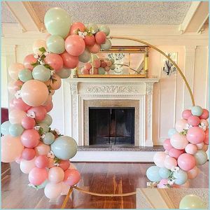 Party Decoration Circle Wedding Arch Balloon Support Kit Rekwisieten Verjaardagdecor Tognel podium achtergrond frame IJzeren ring achtergrond DHO8Y