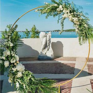 Décoration de fête cercle mariage jardin arc fond ballon support métal rond toile de fond pour anniversaire anniversaire décor