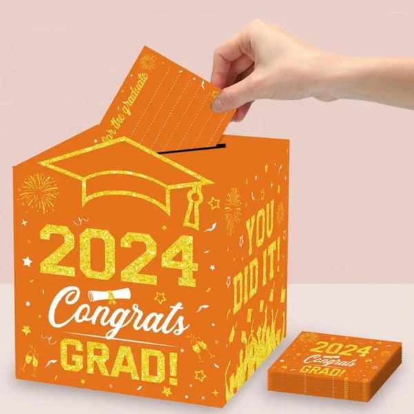 Decoración de fiestas Capacalización clásica de diseño Toldo de papel Cardboard plegable para graduados Grad