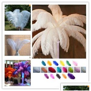 Party Decoration Colorf 20-22 pouces50-55 cm Plumes de plumes d'autruche pour la pièce maîtresse de mariage décor de festives livraison de gamme Gar Dh1wy